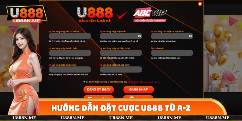 Hướng dẫn đặt cược U888 từ A-Z